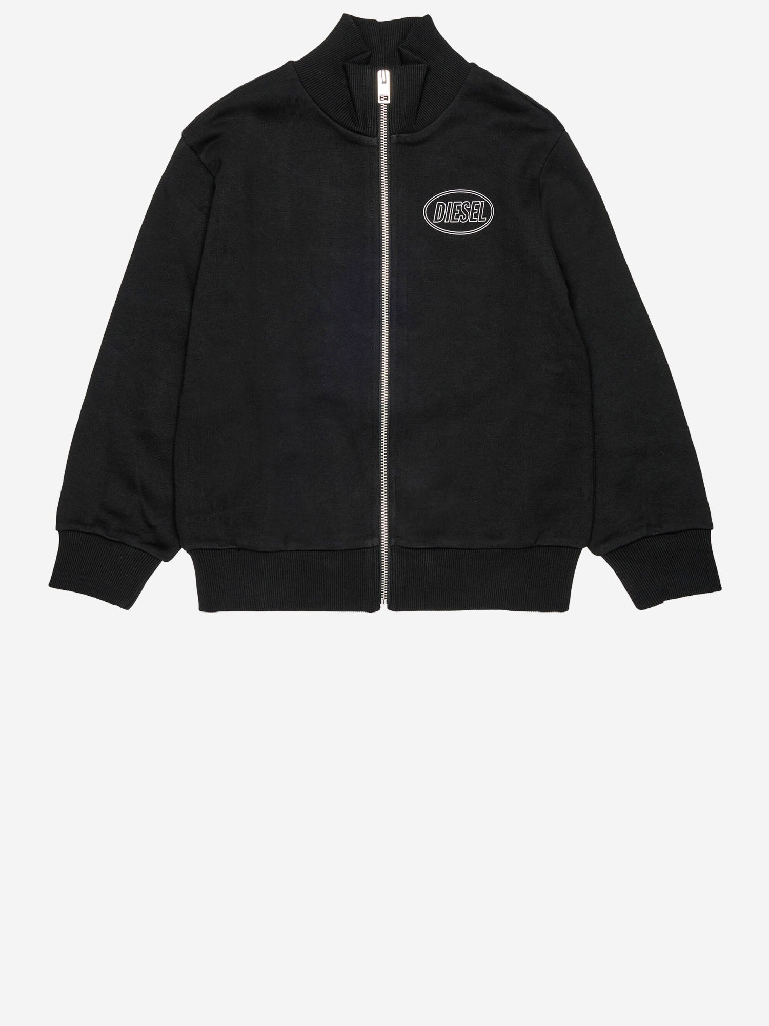 FELPA SCIRCLEZIP OVER IN COTONE CON LOGO J02613 0GEADK900 DIESEL KIDS 