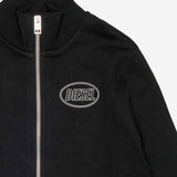FELPA SCIRCLEZIP OVER IN COTONE CON LOGO J02613 0GEADK900 DIESEL KIDS 