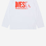FELPA SLIDER IN COTONE CON LOGO J02619 0GEADK141 DIESEL KIDS 