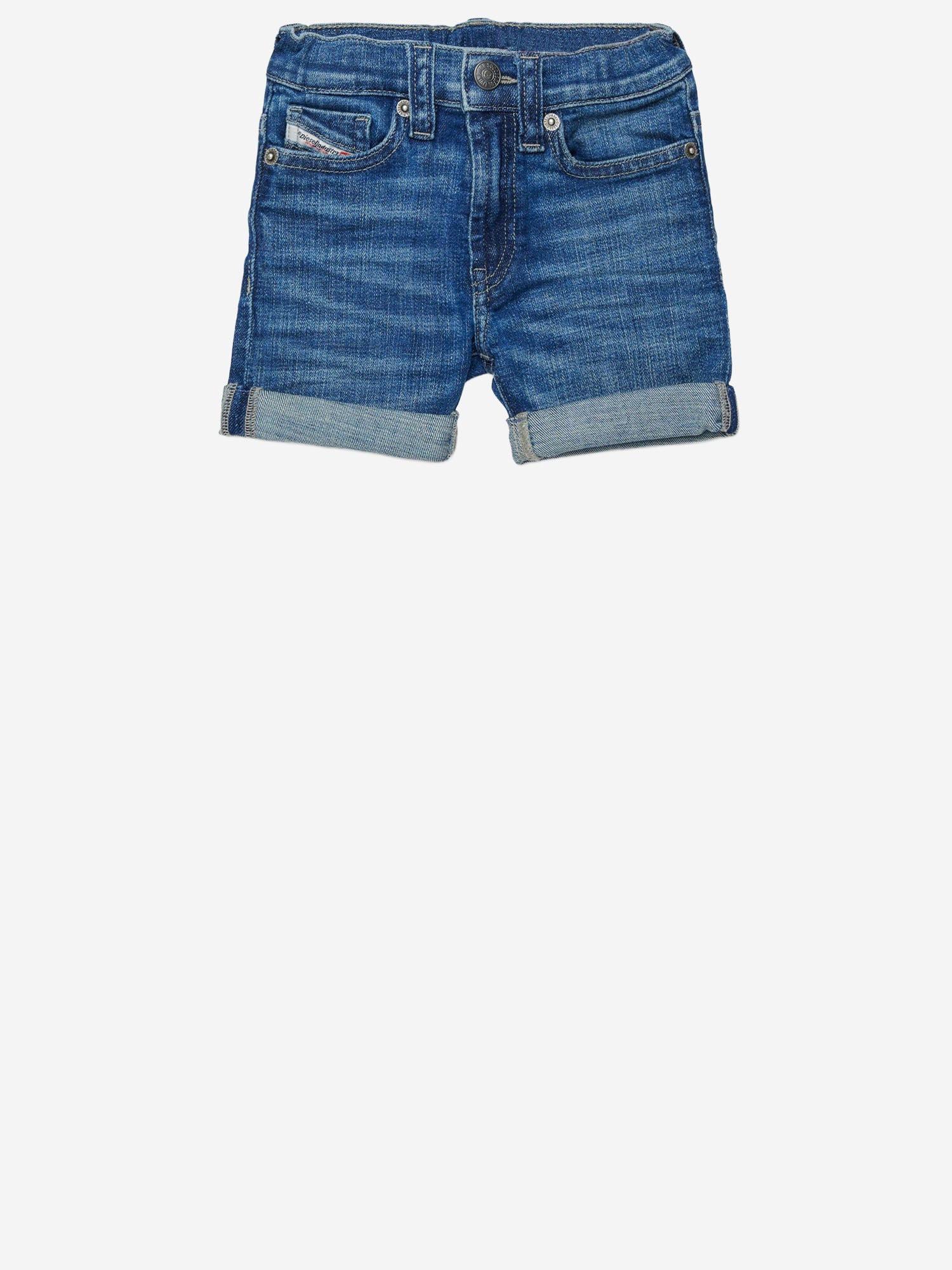 JEANS CORTI PGALLYB IN COTONE STRETCH K00361 KXBSCK01 DIESEL KIDS 