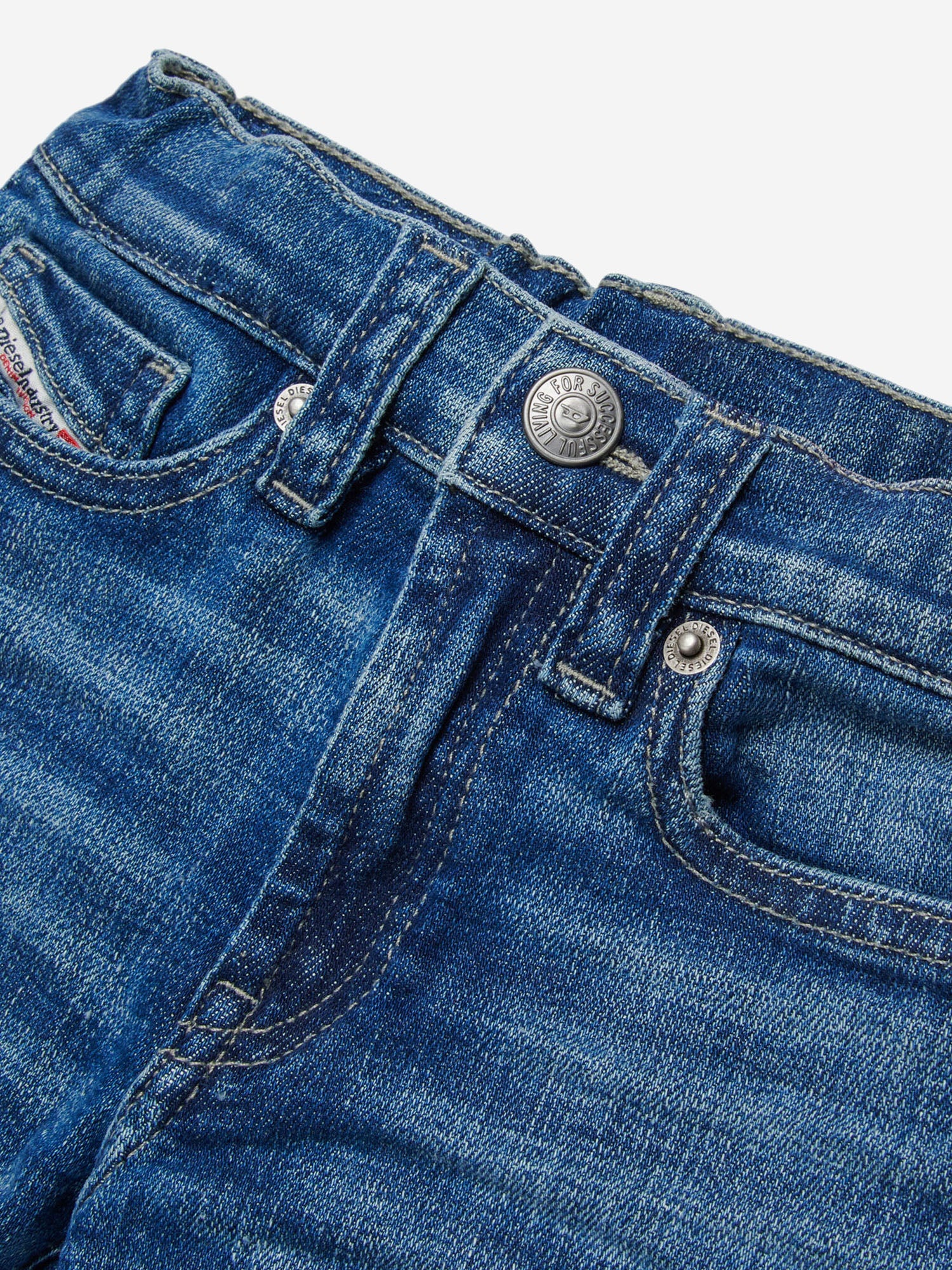 JEANS CORTI PGALLYB IN COTONE STRETCH K00361 KXBSCK01 DIESEL KIDS 