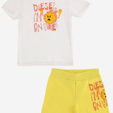SET DI DUE PEZZI IN COTONE K00802 KYA1LK212 DIESEL KIDS 