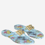 Sandali bassi da spiaggia con stampa floreale CW2418 AY850HC5XL DOLCE & GABBANA 