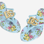 Sandali bassi da spiaggia con stampa floreale CW2418 AY850HC5XL DOLCE & GABBANA 