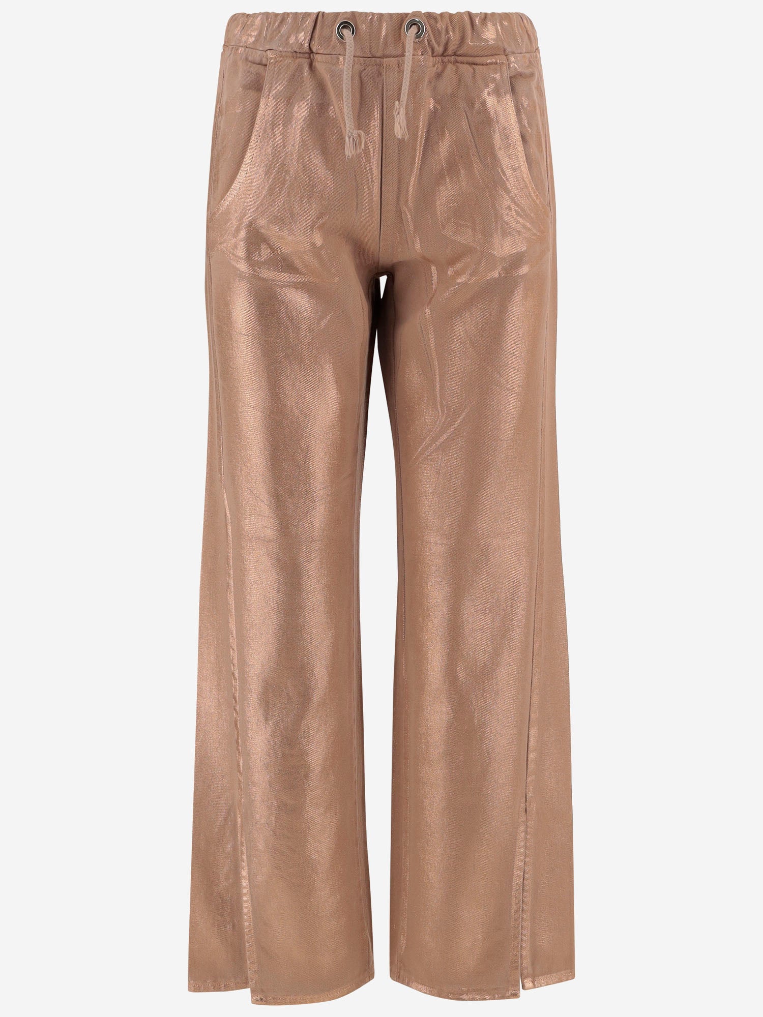 PANTALONI IN COTONE CON COULISSE DAM25.M02 BRONZE DONT @ ME 