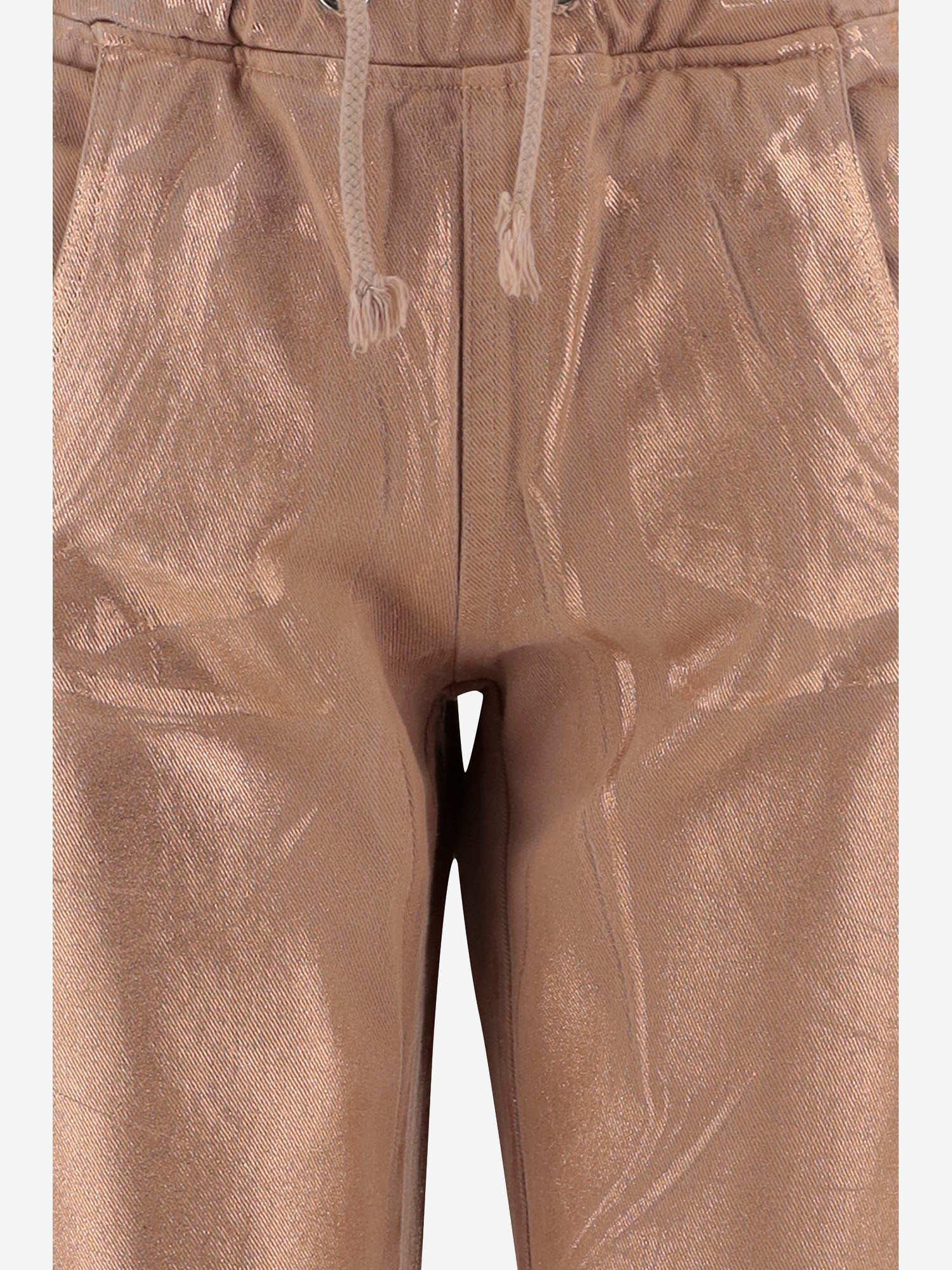 PANTALONI IN COTONE CON COULISSE DAM25.M02 BRONZE DONT @ ME 
