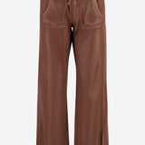 PANTALONI IN COTONE CON COULISSE DAM25.M02 BROWN DONT @ ME 