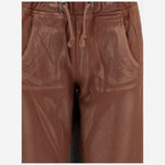 PANTALONI IN COTONE CON COULISSE DAM25.M02 BROWN DONT @ ME 