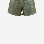 PANTALONI CORTI IN COTONE CON ORLO SFRANGIATO DAM25M04. ARMY DONT @ ME 