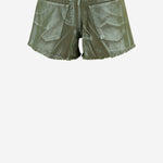 PANTALONI CORTI IN COTONE CON ORLO SFRANGIATO DAM25M04. ARMY DONT @ ME 