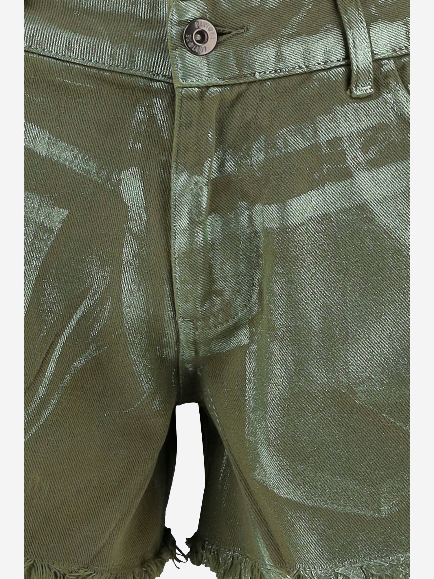 PANTALONI CORTI IN COTONE CON ORLO SFRANGIATO DAM25M04. ARMY DONT @ ME 