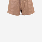 PANTALONI CORTI IN COTONE CON ORLO SFRANGIATO DAM25M04. BRONZE DONT @ ME 
