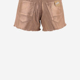 PANTALONI CORTI IN COTONE CON ORLO SFRANGIATO DAM25M04. BRONZE DONT @ ME 
