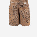 JEANS CORTI IN COTONE CON MOTIVO BANDANA DAM26B02 DESERT DONT @ ME 
