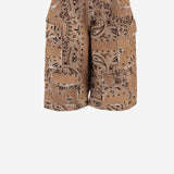 JEANS CORTI IN COTONE CON MOTIVO BANDANA DAM26B02 DESERT DONT @ ME 