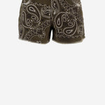 JEANS CORTI IN COTONE CON MOTIVO BANDANA DAM26B04 ARMY DONT @ ME 