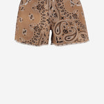 JEANS CORTI IN COTONE CON MOTIVO BANDANA DAM26B04 DESERT DONT @ ME 