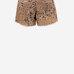JEANS CORTI IN COTONE CON MOTIVO BANDANA DAM26B04 DESERT DONT @ ME 