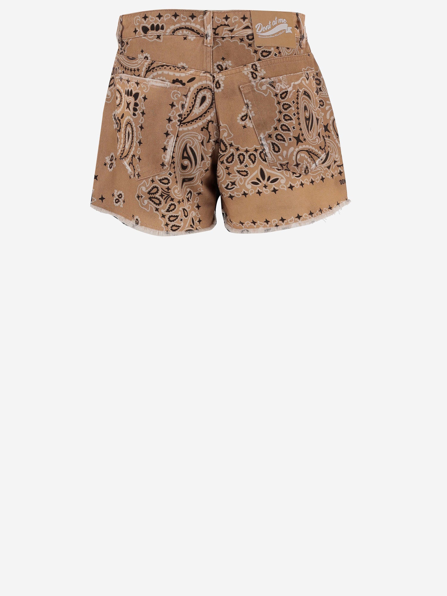 JEANS CORTI IN COTONE CON MOTIVO BANDANA DAM26B04 DESERT DONT @ ME 