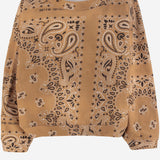 FELPA IN COTONE CON MOTIVO BANDANA DAM26B05 DESERT DONT @ ME 