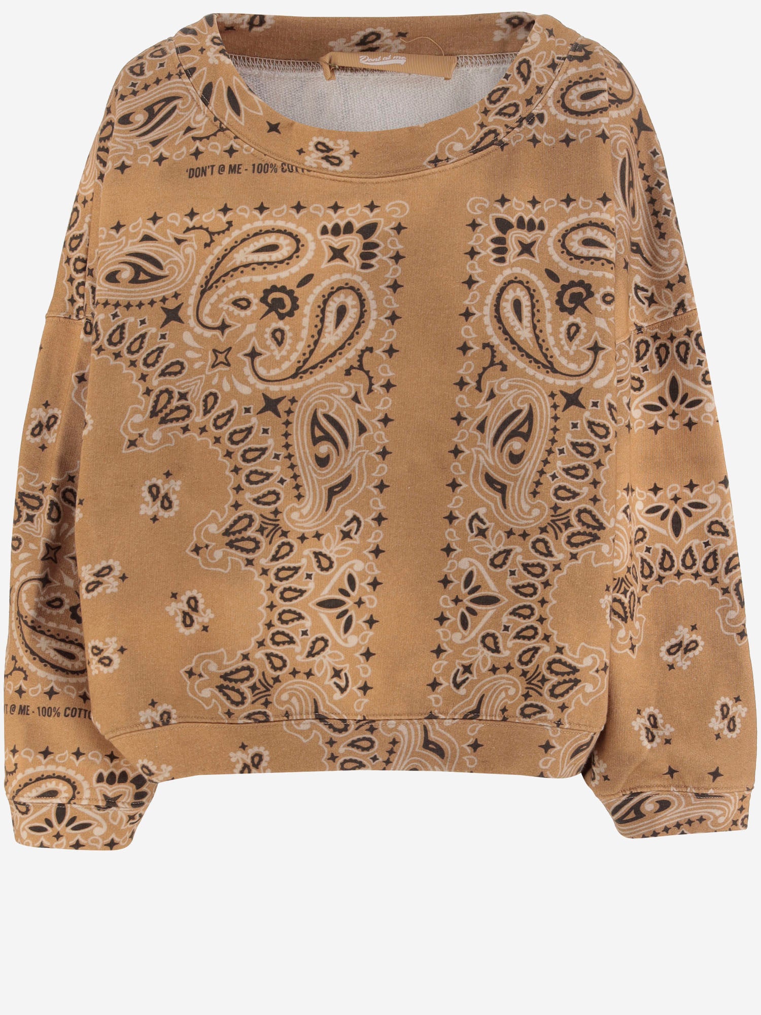 FELPA IN COTONE CON MOTIVO BANDANA DAM26B05 DESERT DONT @ ME 