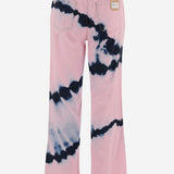 JEANS IN COTONE CON MOTIVO TIE-DYE DAM26TU2 PINK DONT @ ME 