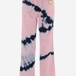 JEANS IN COTONE CON MOTIVO TIE-DYE DAM26TU2 PINK DONT @ ME 
