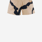 PANTALONI CORTI IN COTONE CON MOTIVO TIE-DYE DAM26TU4 BEIGE DONT @ ME 