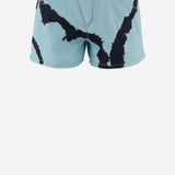 PANTALONI CORTI IN COTONE CON MOTIVO TIE-DYE DAM26TU4 BLUE DONT @ ME 