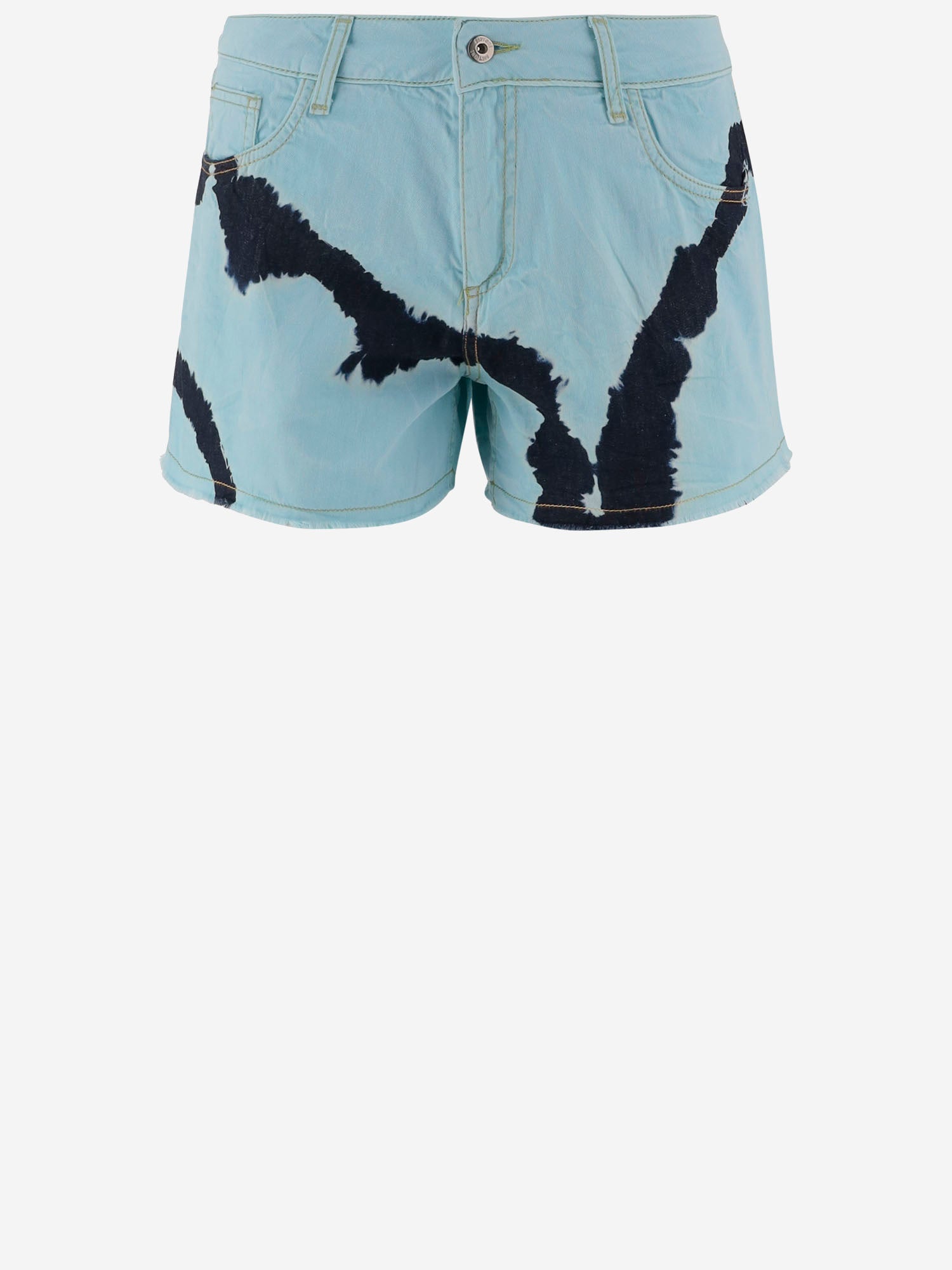 PANTALONI CORTI IN COTONE CON MOTIVO TIE-DYE DAM26TU4 BLUE DONT @ ME 