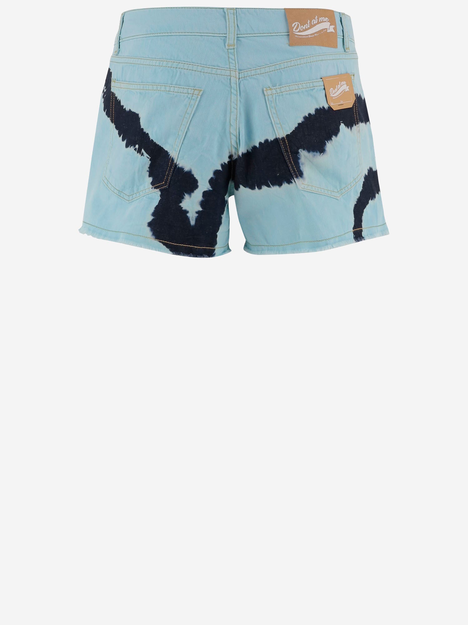 PANTALONI CORTI IN COTONE CON MOTIVO TIE-DYE DAM26TU4 BLUE DONT @ ME 