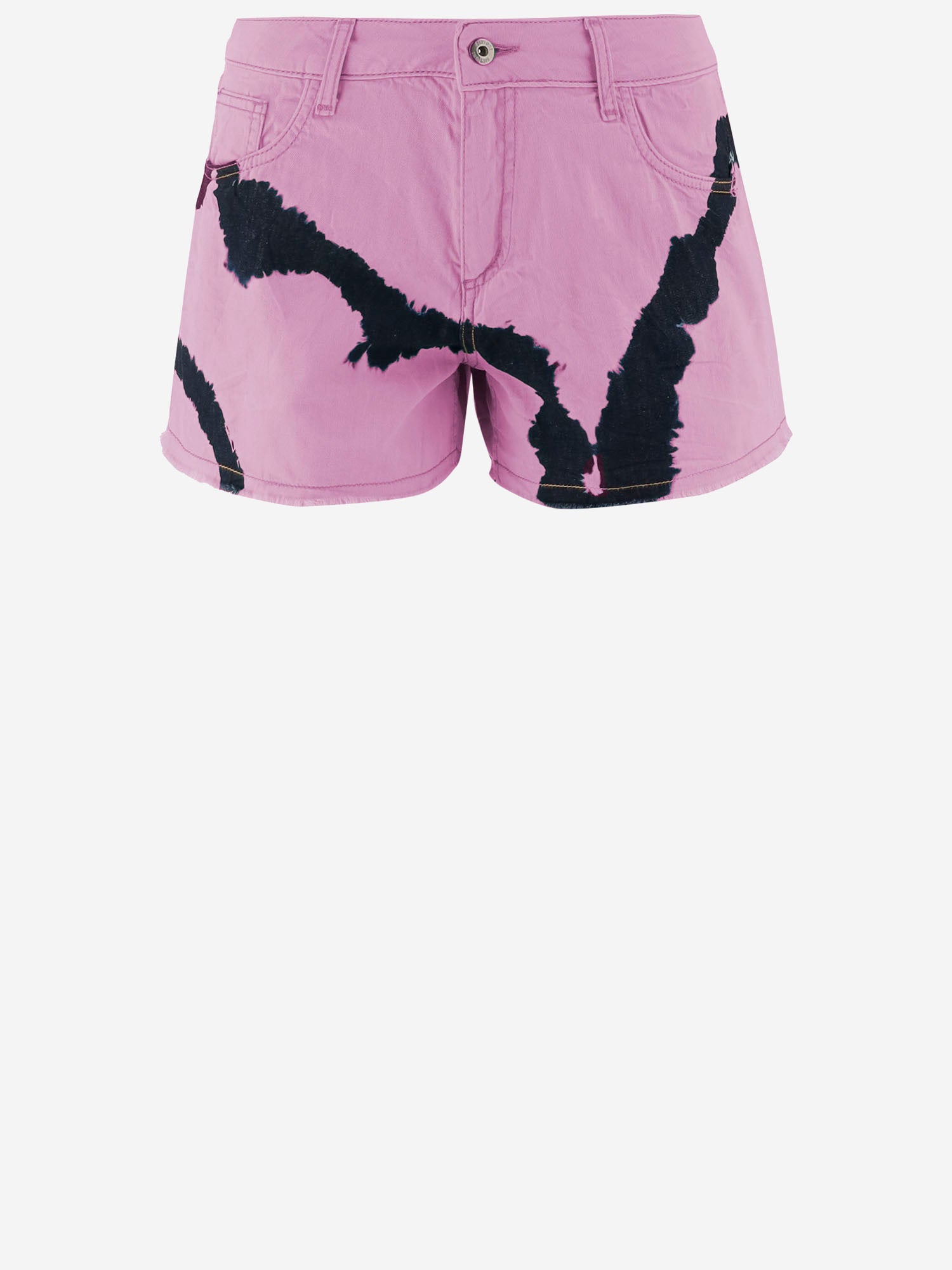 PANTALONI CORTI IN COTONE CON MOTIVO TIE-DYE DAM26TU4 PINK DONT @ ME 