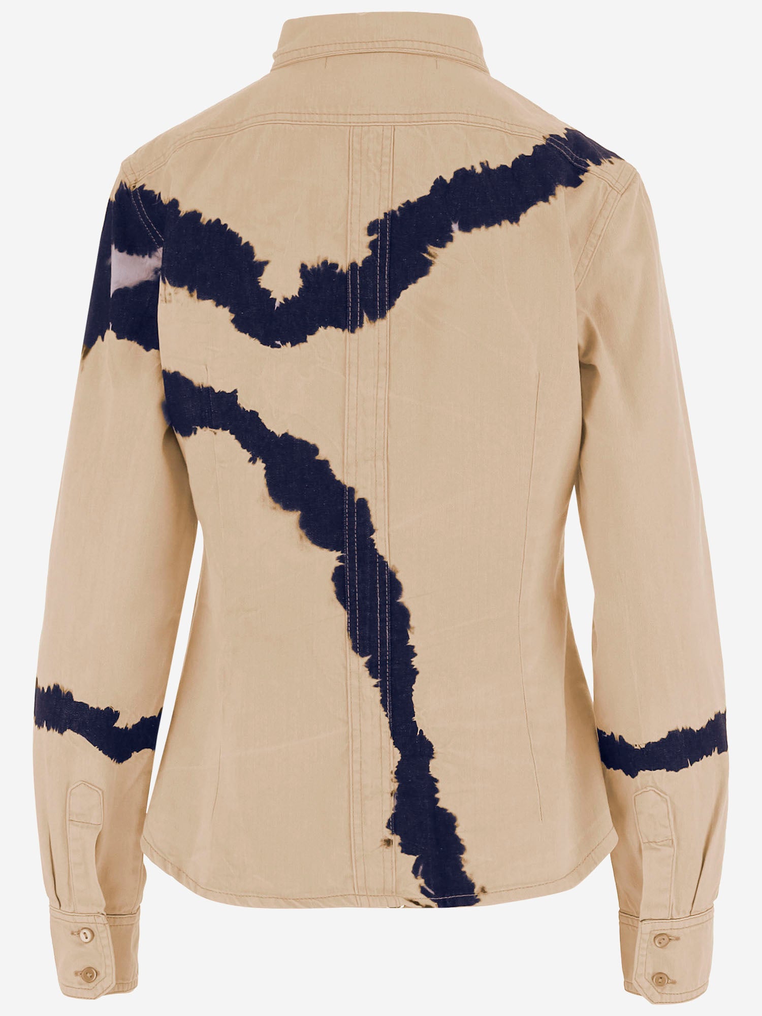 CAMICIA IN COTONE CON MOTIVO TIE-DYE DAM26TU5 BEIGE DONT @ ME 