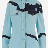CAMICIA IN COTONE CON MOTIVO TIE-DYE DAM26TU5 BLUE DONT @ ME 