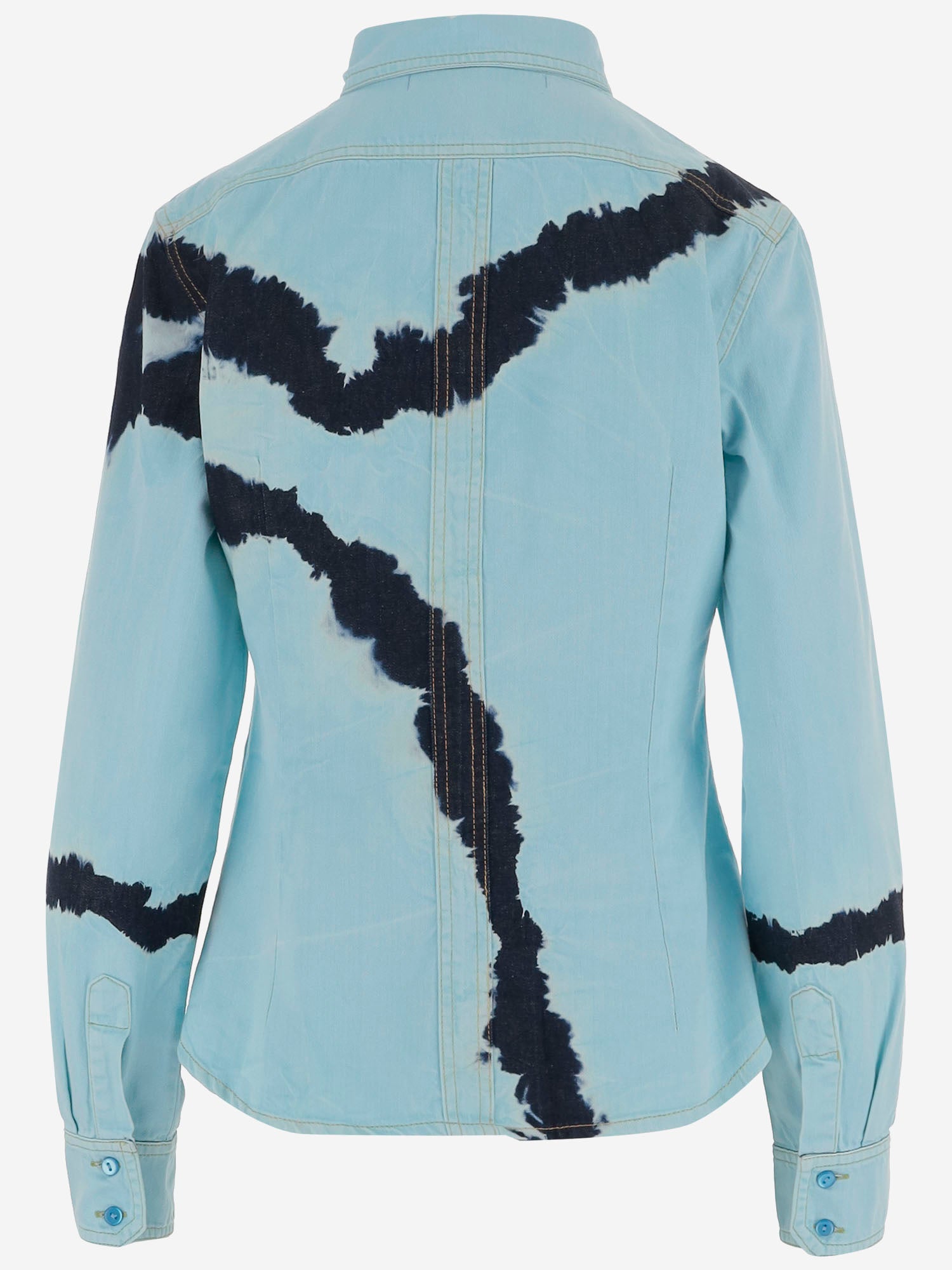 CAMICIA IN COTONE CON MOTIVO TIE-DYE DAM26TU5 BLUE DONT @ ME 