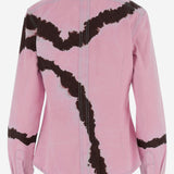 CAMICIA IN COTONE CON MOTIVO TIE-DYE DAM26TU5 PINK DONT @ ME 