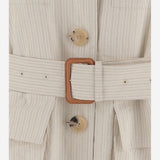 GIACCA SMANICATA IN MISTO COTONE A RIGHE 010557 3360005 DRIES VAN NOTEN 