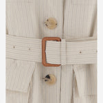 GIACCA SMANICATA IN MISTO COTONE A RIGHE 010557 3360005 DRIES VAN NOTEN 