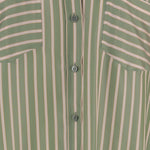 CAMICIA IN CUPRO A RIGHE CON TASCHE APPLICATE 010712 3274604 DRIES VAN NOTEN 