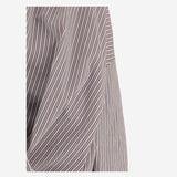 CAMICIA IN COTONE E SETA A RIGHE CON DRAPPEGGIO 010744 3132703 DRIES VAN NOTEN 