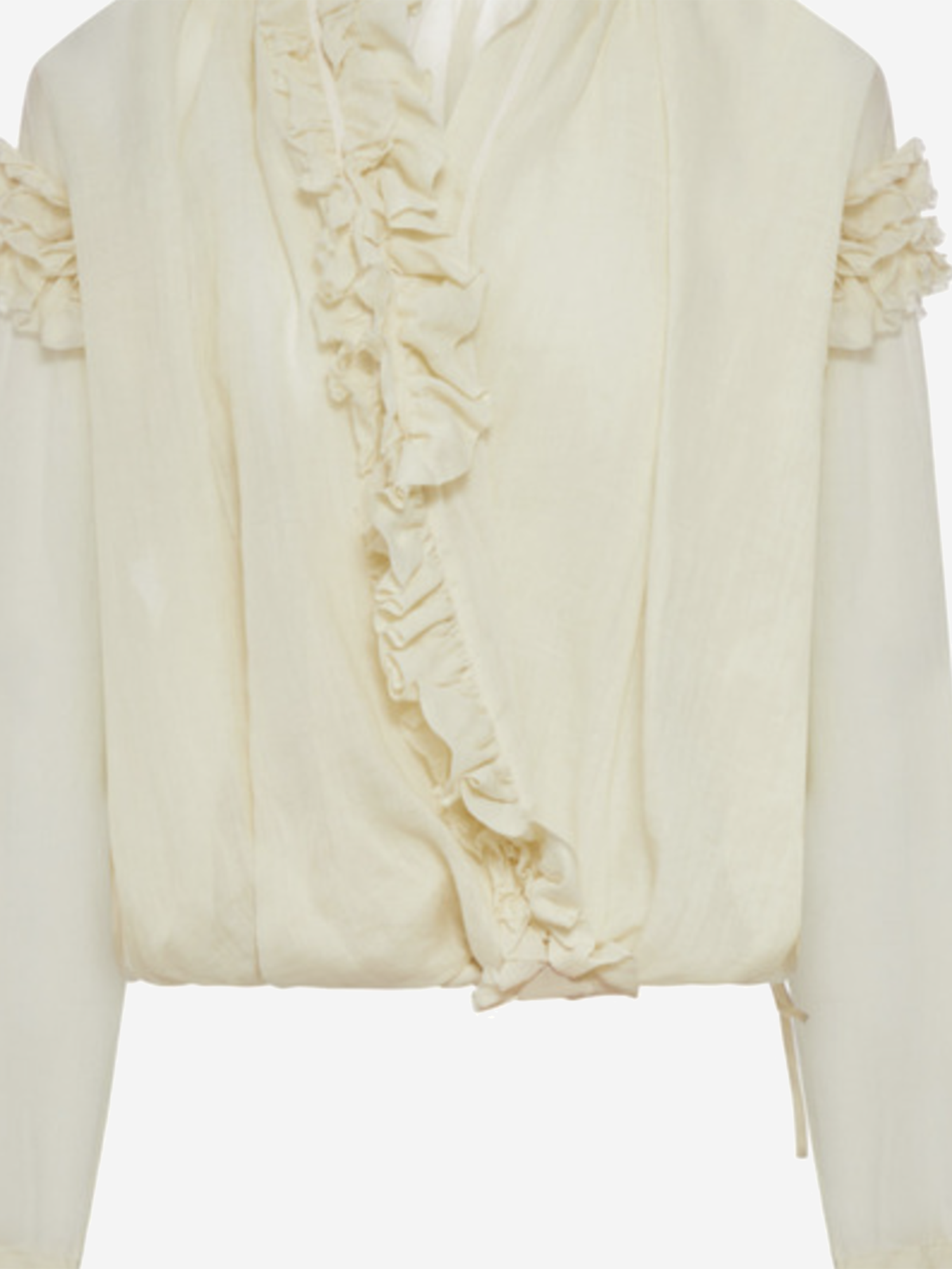 CAMICIA IN RAMIA CON ROUCHES 010745 3112006 DRIES VAN NOTEN 