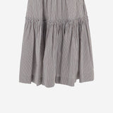 GONNA IN COTONE E SETA A RIGHE 010897 3132703 DRIES VAN NOTEN 