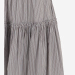 GONNA IN COTONE E SETA A RIGHE 010897 3132703 DRIES VAN NOTEN 