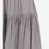 GONNA IN COTONE E SETA A RIGHE 010897 3132703 DRIES VAN NOTEN 