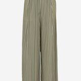 PANTALONI IN CUPRO A RIGHE 010909 3274604 DRIES VAN NOTEN 