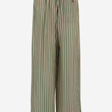 PANTALONI IN CUPRO A RIGHE 010909 3274604 DRIES VAN NOTEN 
