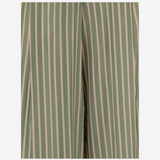 PANTALONI IN CUPRO A RIGHE 010909 3274604 DRIES VAN NOTEN 