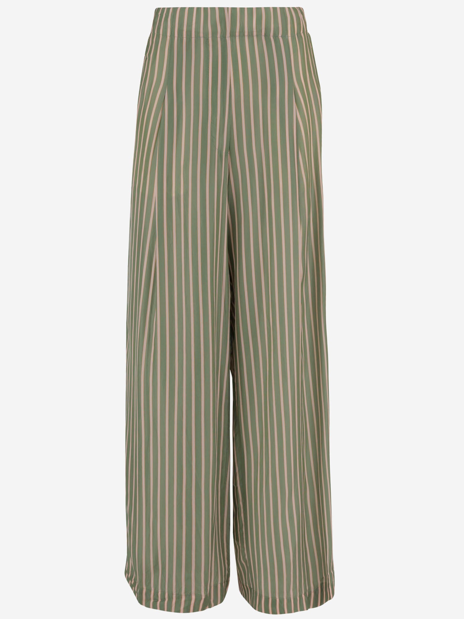 PANTALONI IN CUPRO A RIGHE 010909 3274604 DRIES VAN NOTEN 