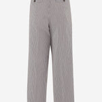 PANTALONI IN COTONE E SETA A RIGHE 010920 3132703 DRIES VAN NOTEN 