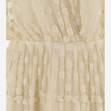 ABITO IN MISTO COTONE CON FANTASIA POIS E GONNA A BALZE 011007 3291005 DRIES VAN NOTEN 